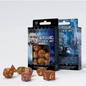 Набір кубиків Classic RPG Caramel  yellow Dice Set