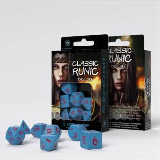 Набір кубиків Classic Runic Blue & Red Dice Set (7)