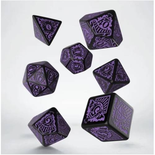 Набор кубиков COC Horror on the Orient Express Black & purple Dice Set (7)