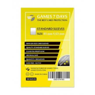 Протекторы Games7Days (41 x 63 мм) Standart Mini USA (100 шт)