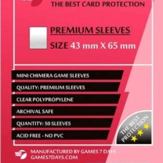 Протекторы Games7Days (43 х 65 мм) Premium Mini Chimera (50 шт)