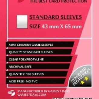 Протекторы Games7Days (43 х 65 мм) Standard Mini Chimera (100 шт)