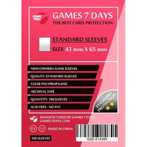 Протектори Games7Days (43 x 65 мм) Standard Mini Chimera (100 шт) Протектори Games7Days (43 x 65 мм) Standard Mini Chimera (100 шт)