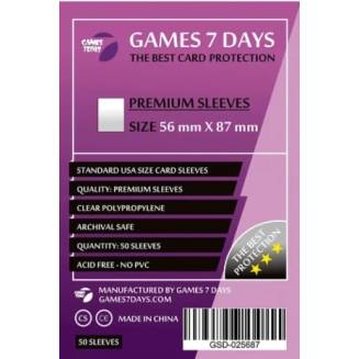 Протекторы Games7Days  (56 x 87 мм) Premium USA (50 шт)