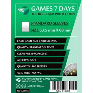 Протекторы  (63.5 x 88 мм) Standard Card Game (100 шт)