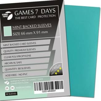 Протектори Games7Days (66 х 91 мм / 63.5x88 мм) Mint Premium MTG (80 шт)