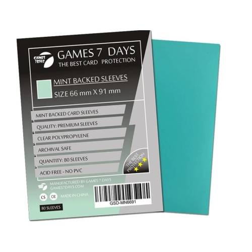 Протектори Games7Days (66 х 91 мм / 63.5x88 мм) Mint Premium MTG (80 шт)