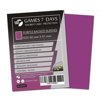 Протекторы Games7Days (66 х 91 мм / 63.5x88 мм) Purple Premium MTG (80 шт)