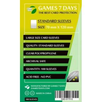 Протекторы Games7Days (70 x 120 мм) Standard Large Size (100 шт)
