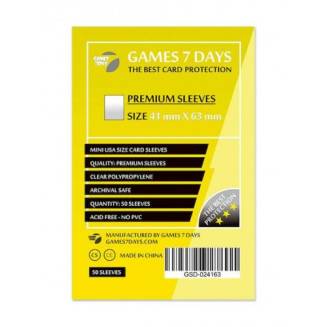 Протекторы Games7Days (41 x 63 мм) Premium Mini USA (50 шт)