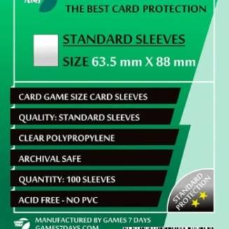 Протекторы  (63.5 x 88 мм) Standard Card Game (100 шт)