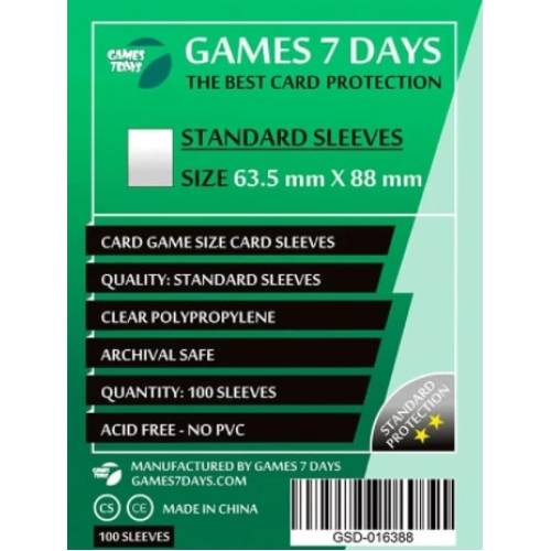 Протектори (63.5 x 88 мм) Standard Card Game (100 шт) Протектори (63.5 x 88 мм) Standard Card Game (100 шт)