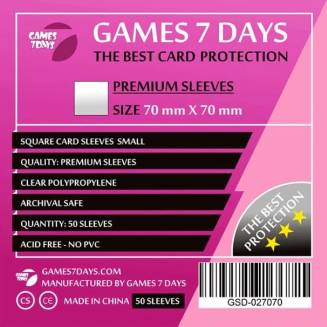 Протекторы Games7Days (70 x 70 мм) Premium Square (50 шт)