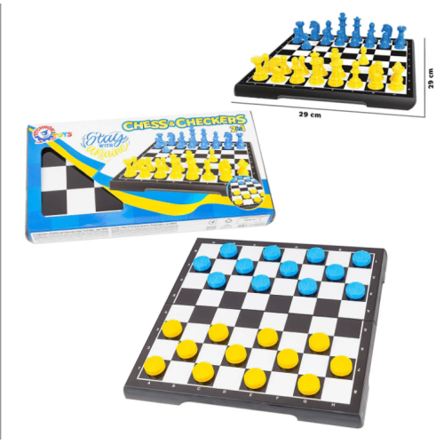 Шахматы и шашки Chess and checkers 2 in 1 Ukraine