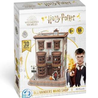 Магазин волшебных палочек Оливандера Пазл 3D Гарри Поттер (Ollivander Wand Shop Set 3D puzzle Harry Potter) Eng