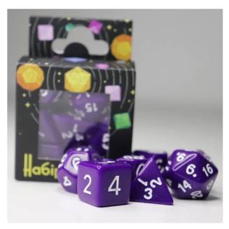 Набор кубиков темно-фиолетовый (Opaque 7 Dice Set Dark Purple)