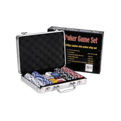 Набор для Покера Poker game set 200 фишек в Металлическом кейсе
