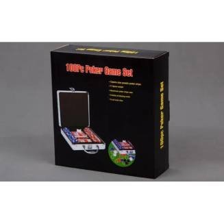 Набор для Покера Poker game set 100 фишек в Металлическом кейсе