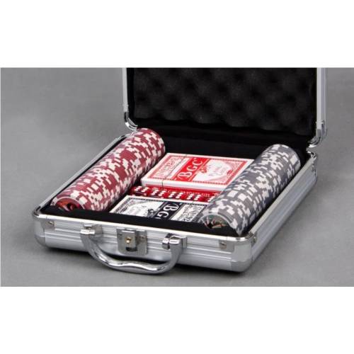 Набор для Покера Poker game set 100 фишек в Металлическом кейсе
