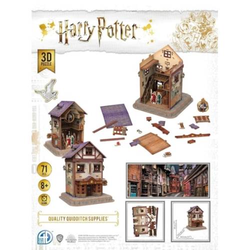 Товары для Квиддича Пазл 3D Гарри Поттер (Quality Quidditch Supplies Set 3D puzzle Harry Potter) Eng