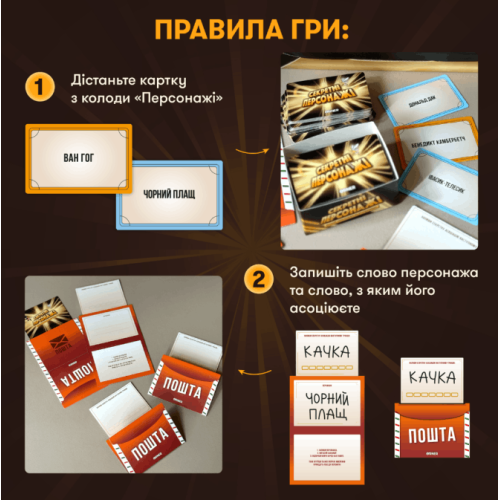 Гра для компанії «Секретні персонажі»